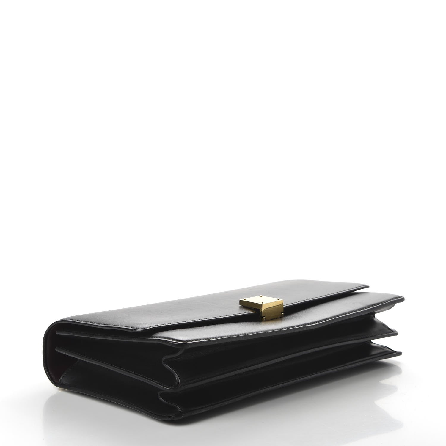 Celine Smooth Calfskin Medium Case Chain Flap Black 4 of 9