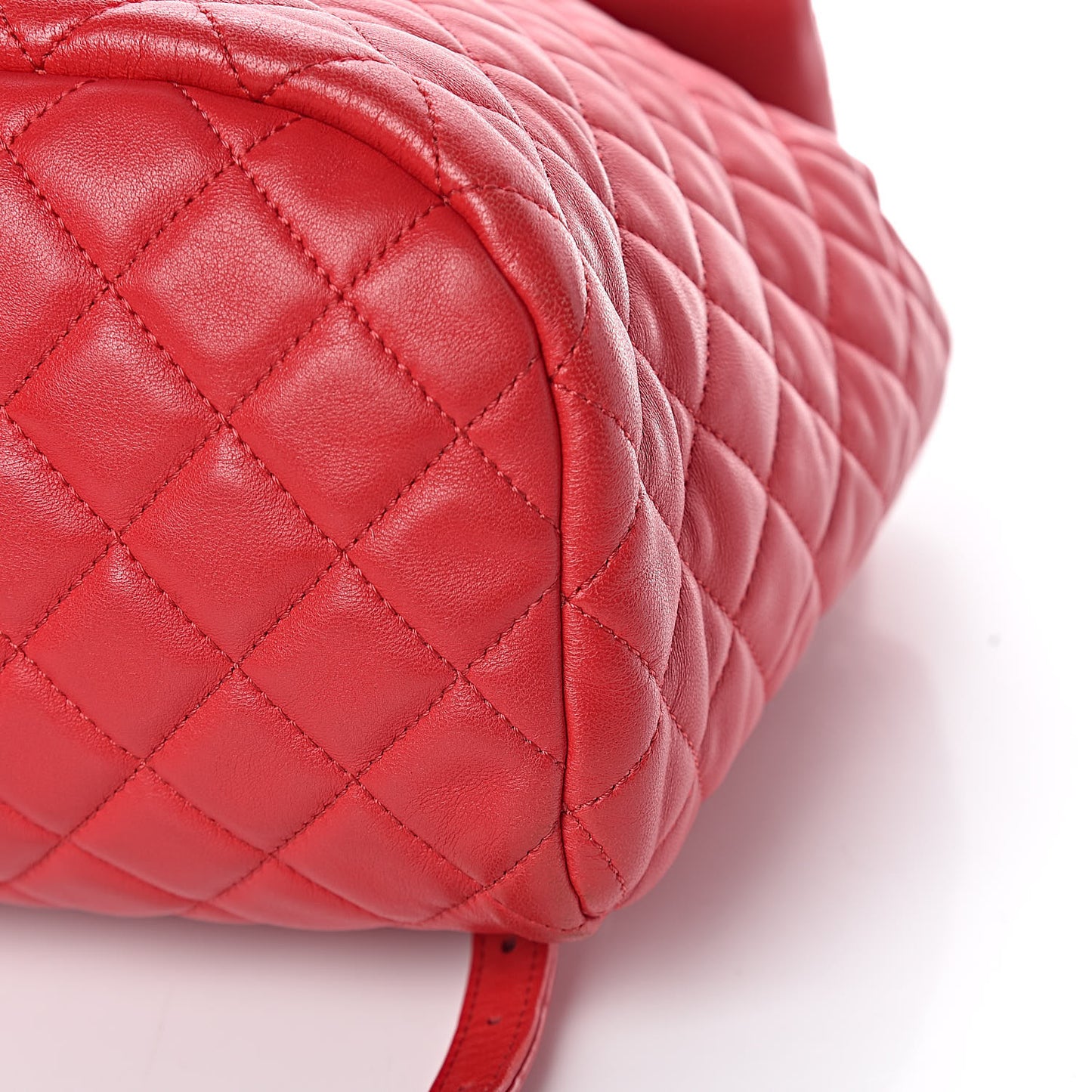 Lambskin Quilted Large Urban Spirit Backpack Red
