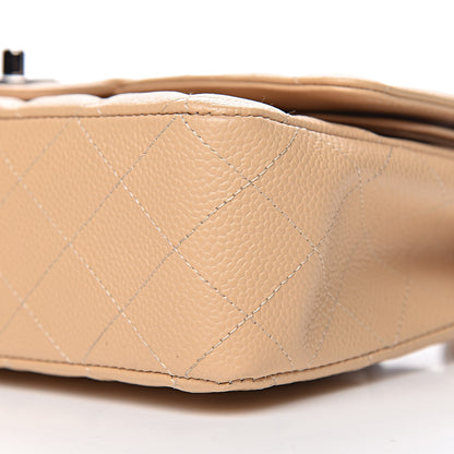 Chanel Caviar Quilted Medium Double Flap Beige 9 of 11