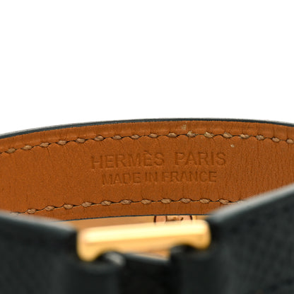 Hermes Epsom Rivale Double Tour Bracelet XS Black 3 of 4