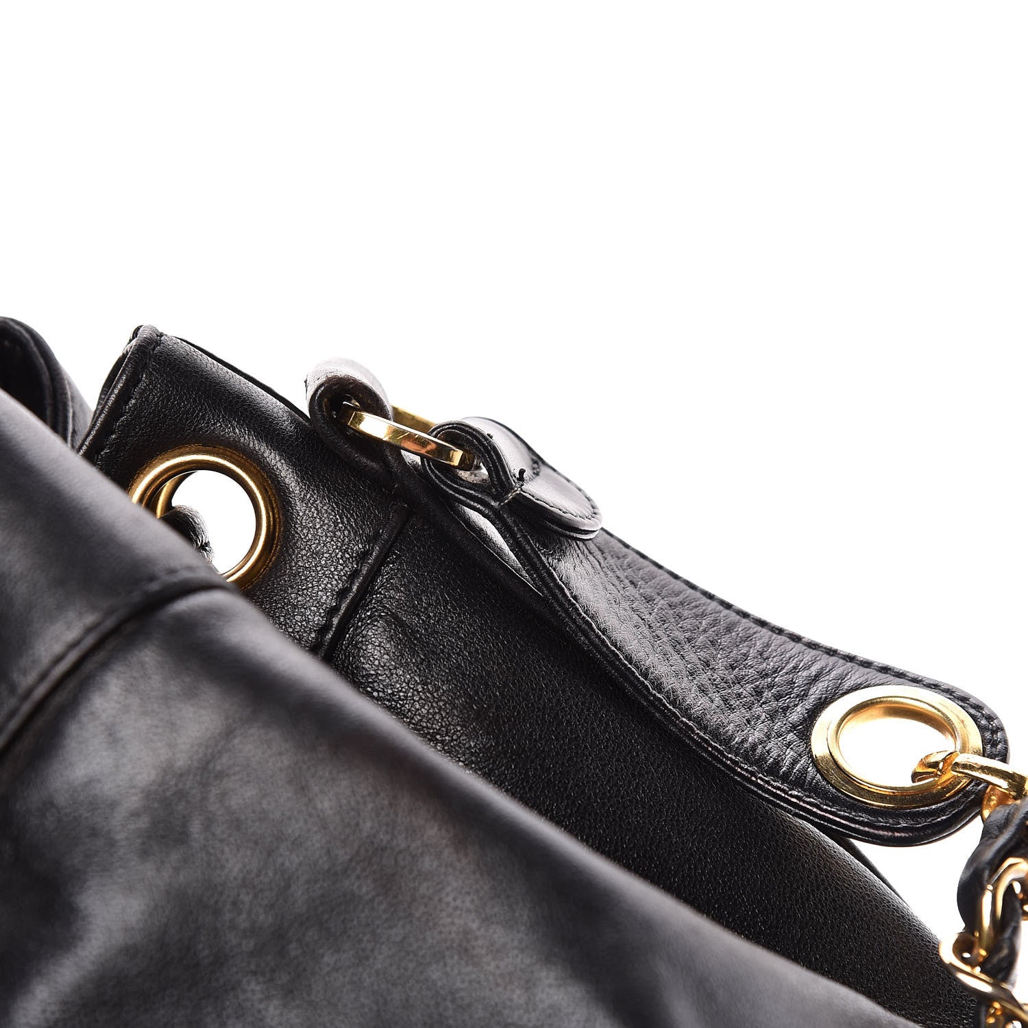 Chanel Lambskin CC Drawstring Shoulder Bag Black 18 of 21