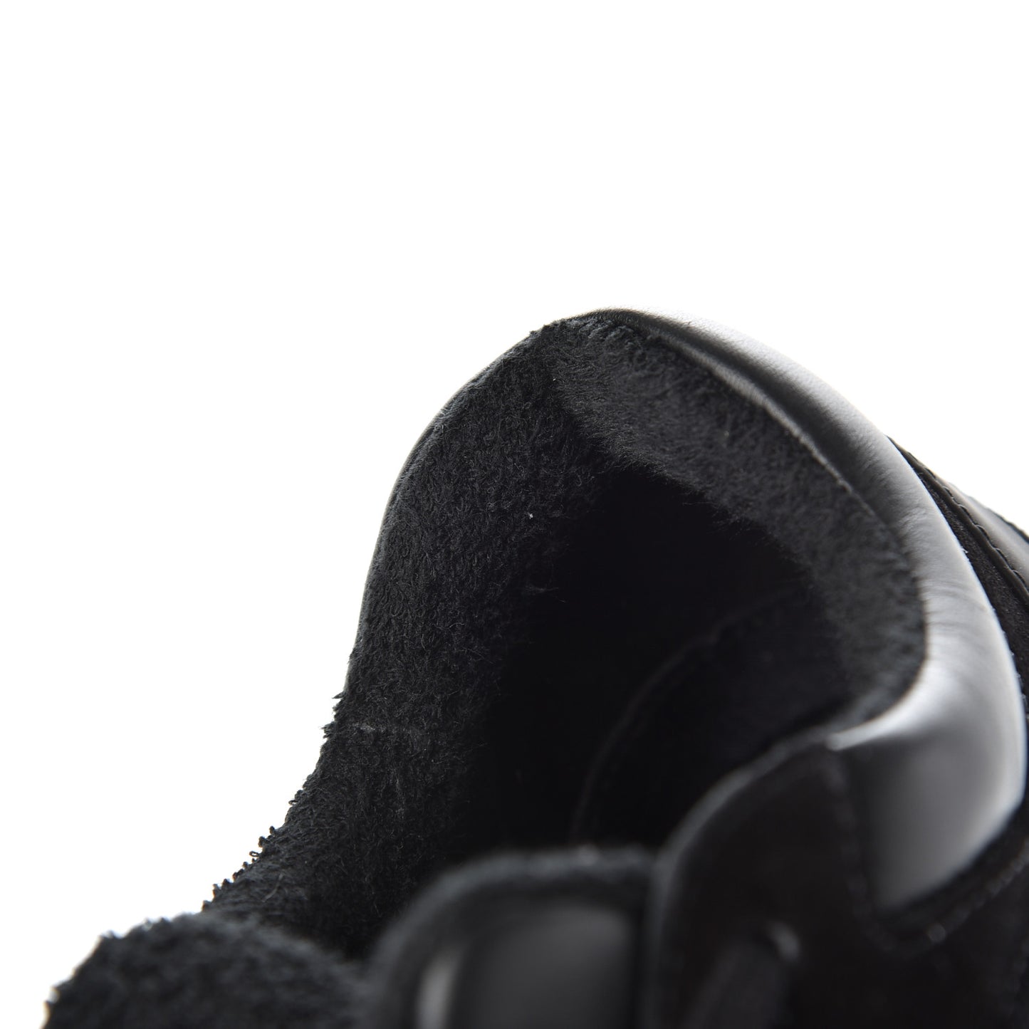 Fabric Calfskin Suede CC Sneakers 37.5 Black