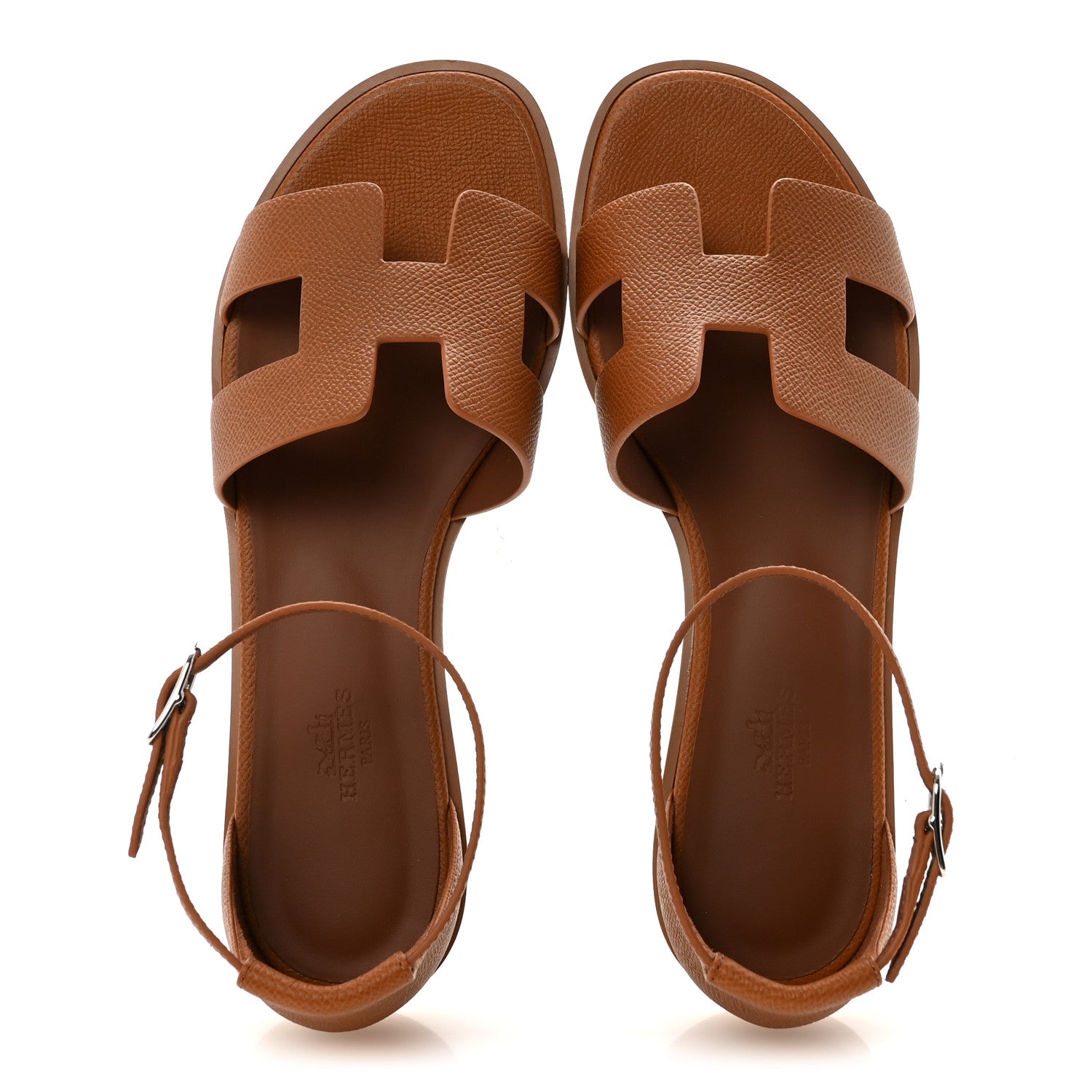 Hermes Epsom Santorini Sandals 39 Gold 2 of 10