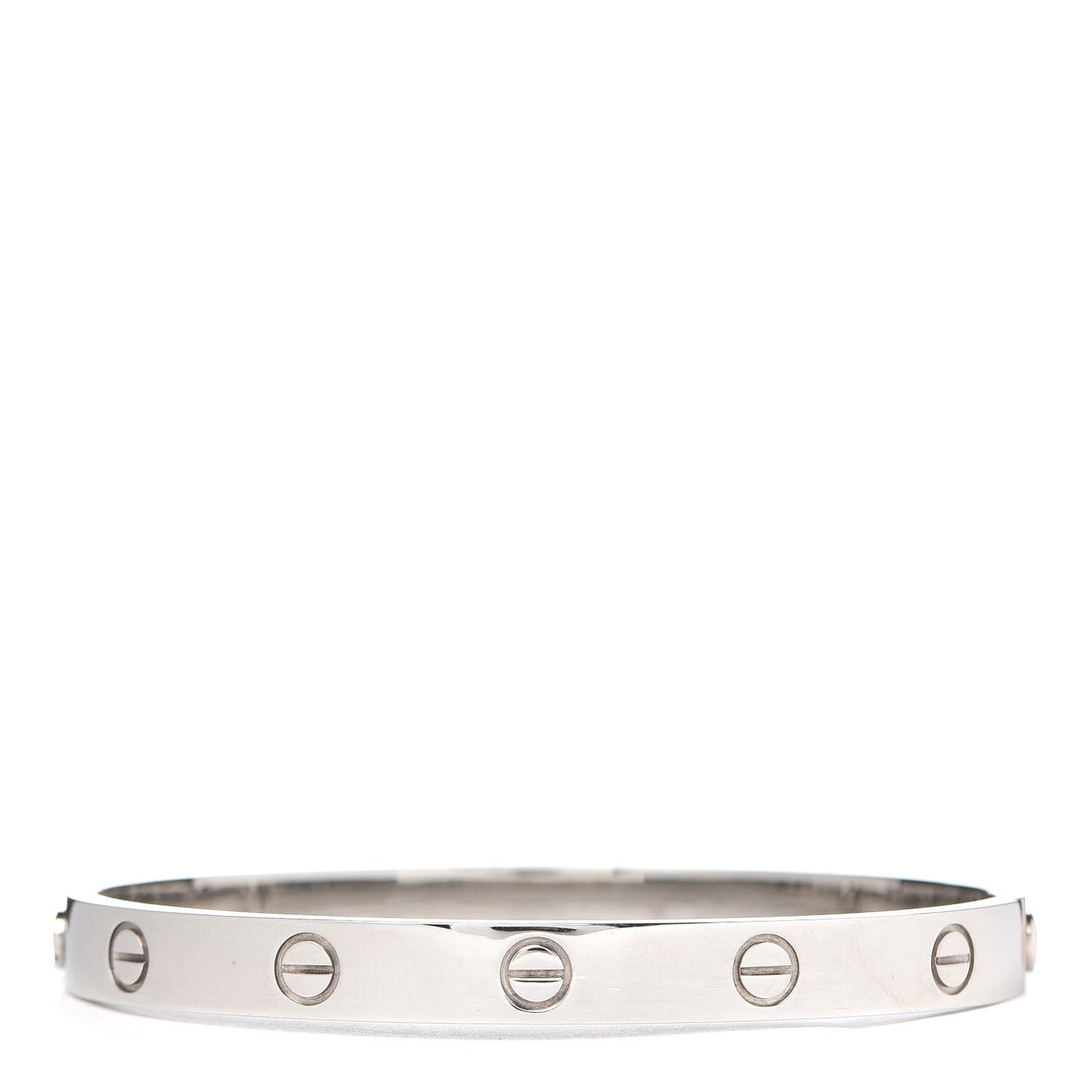18K White Gold LOVE Bracelet 17