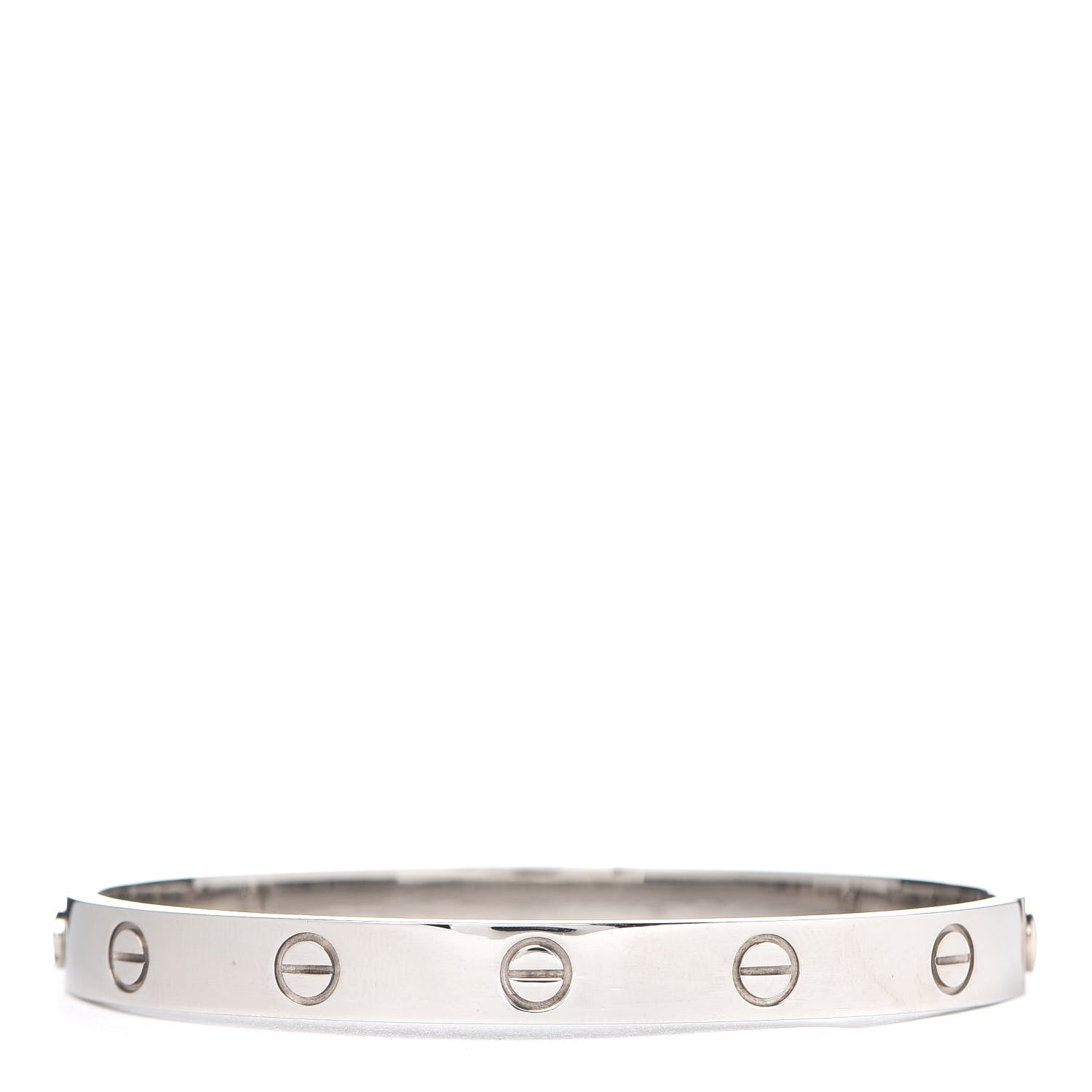Cartier 18K White Gold LOVE Bracelet 17 1 of 7
