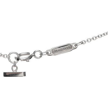 Tiffany 18K White Gold Small T Smile Pendant Necklace 4 of 6