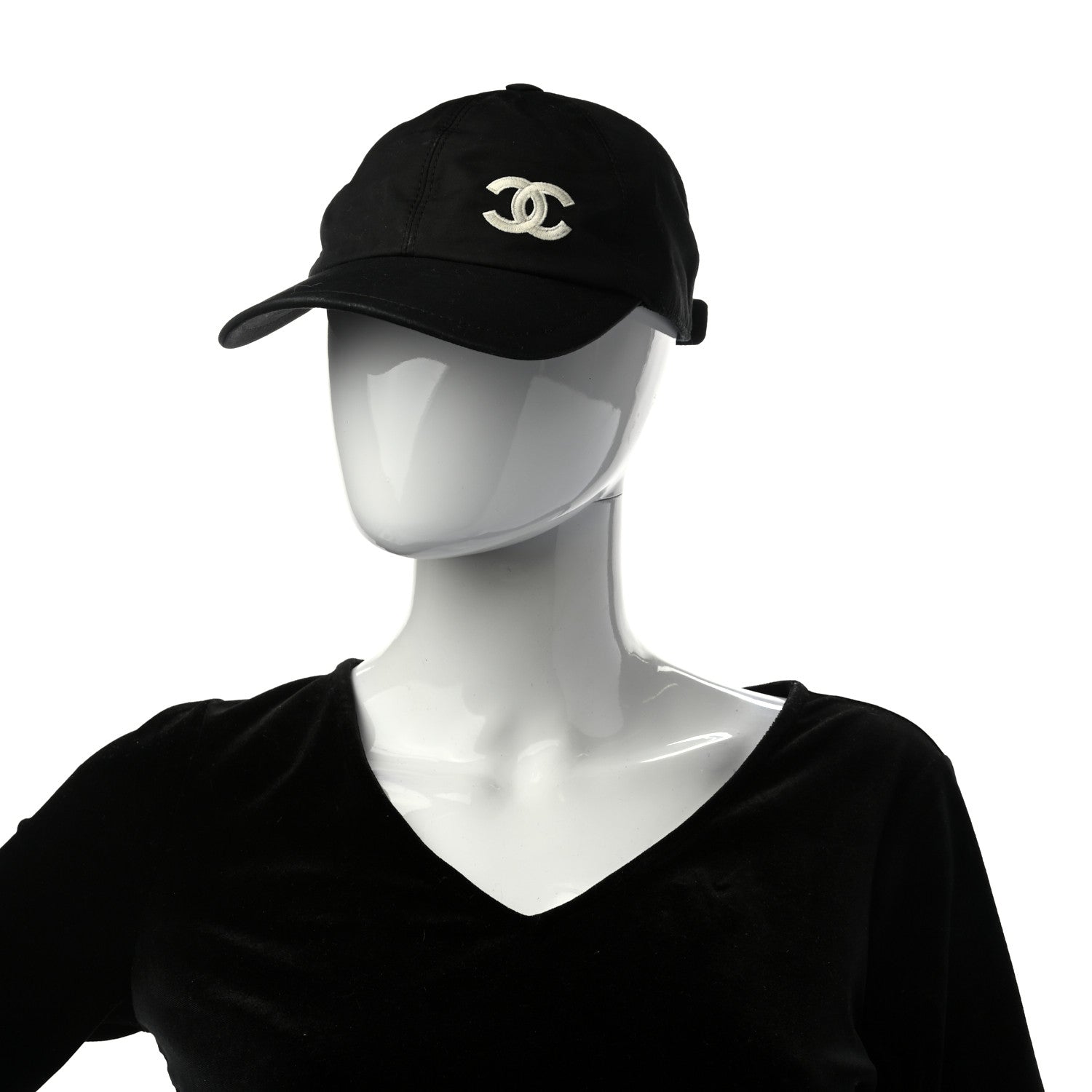 Chanel Cotton CC Cap Hat Black 2 of 8