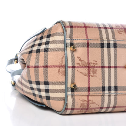 Burberry Haymarket Check Small Canterbury Tote Eucalyptus Grey 11 of 14