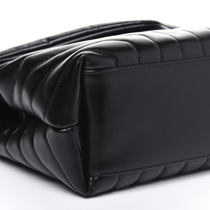 Saint Laurent Calfskin Y Quilted Monogram Medium Loulou Chain Satchel Black 11 of 14