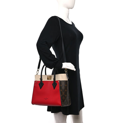 Louis Vuitton Calfskin Monogram On My Side Pirate Red 2 of 10