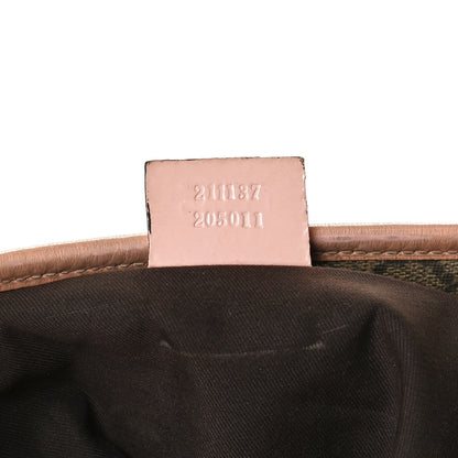 Gucci GG Supreme Monogram Medium Zippered Shopping Tote Pink 6 of 10