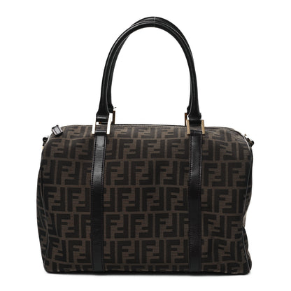 Fendi Zucca Medium Convertible Boston Satchel Tobacco Brown 1 of 9