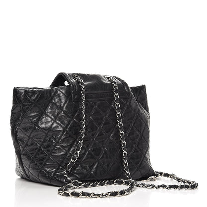 Chanel Glazed Calfskin Quilted Beijing Backpack Black 3 of 10
