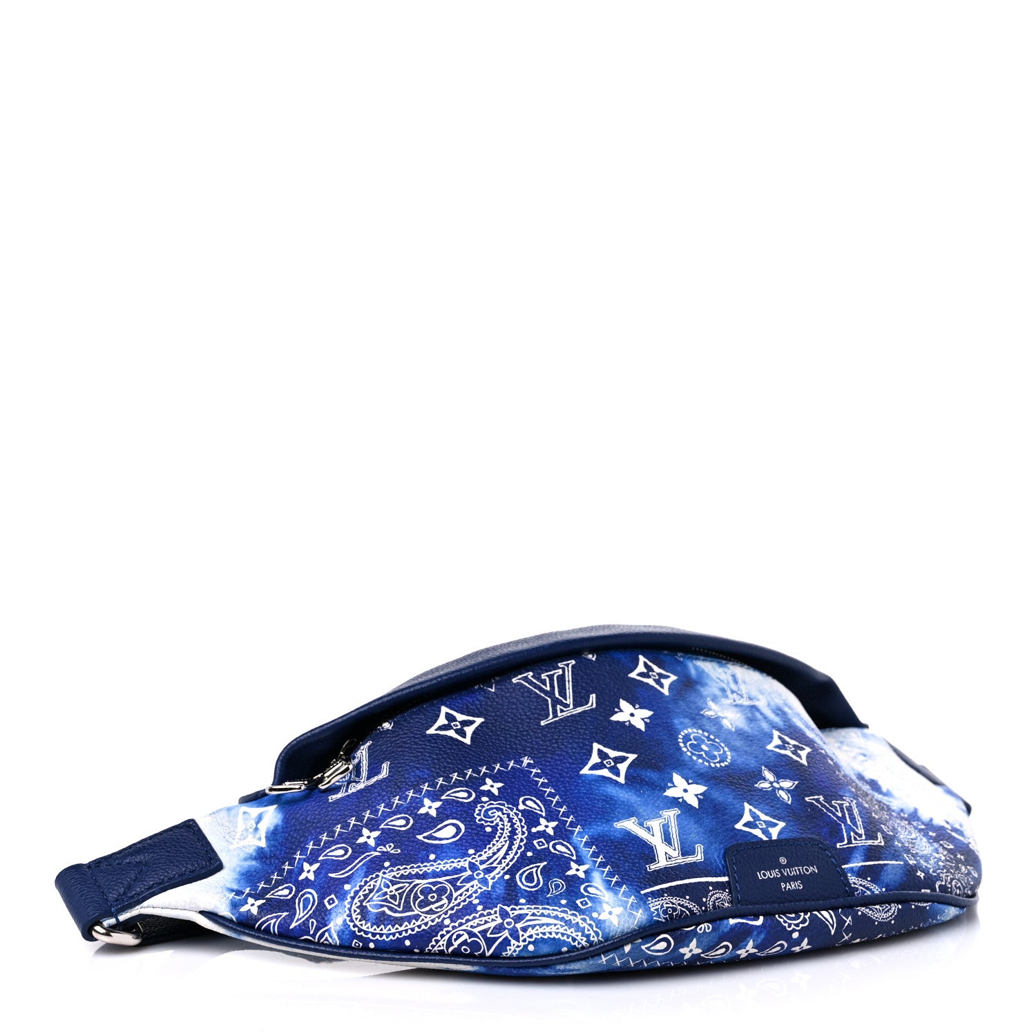 Louis Vuitton Cowhide Monogram Bandana Discovery Bumbag PM Blue 4 of 8