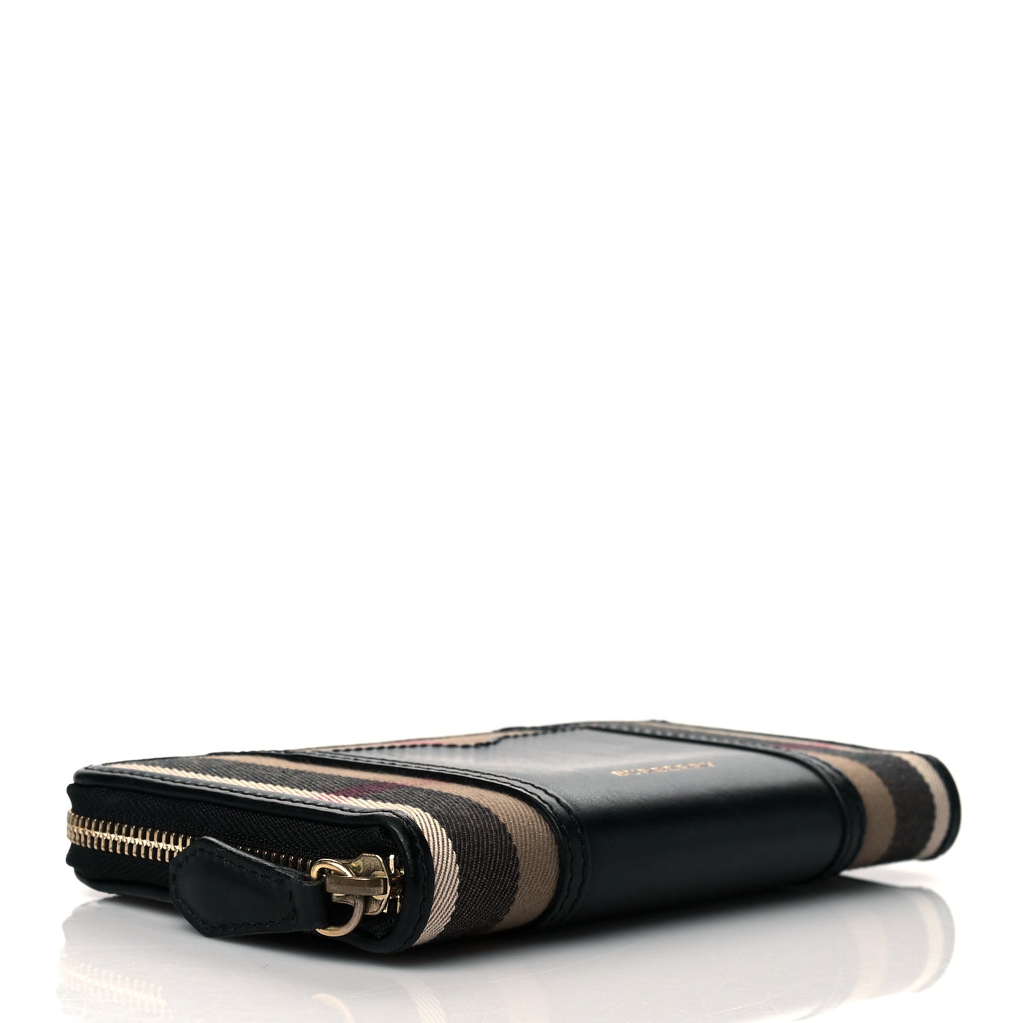 House Check Large Sartorial Ziggy Zip Around Wallet Black