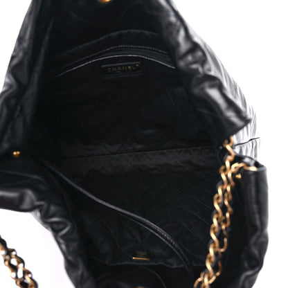Chanel Shiny Calfskin Quilted Chanel 22 Black 6 of 11