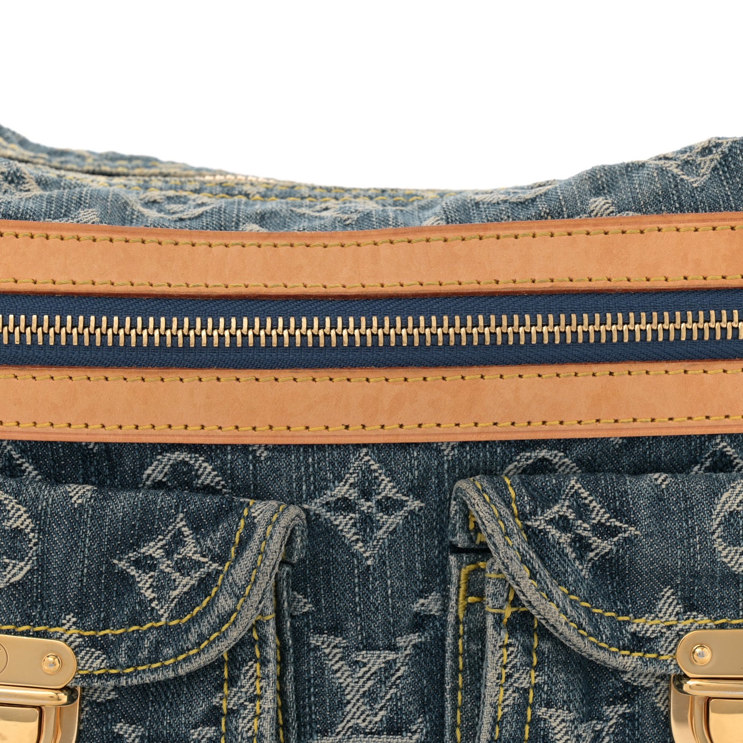 Monogram Denim Baggy PM Blue