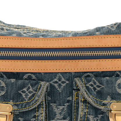 Louis Vuitton Monogram Denim Baggy PM Blue 7 of 10