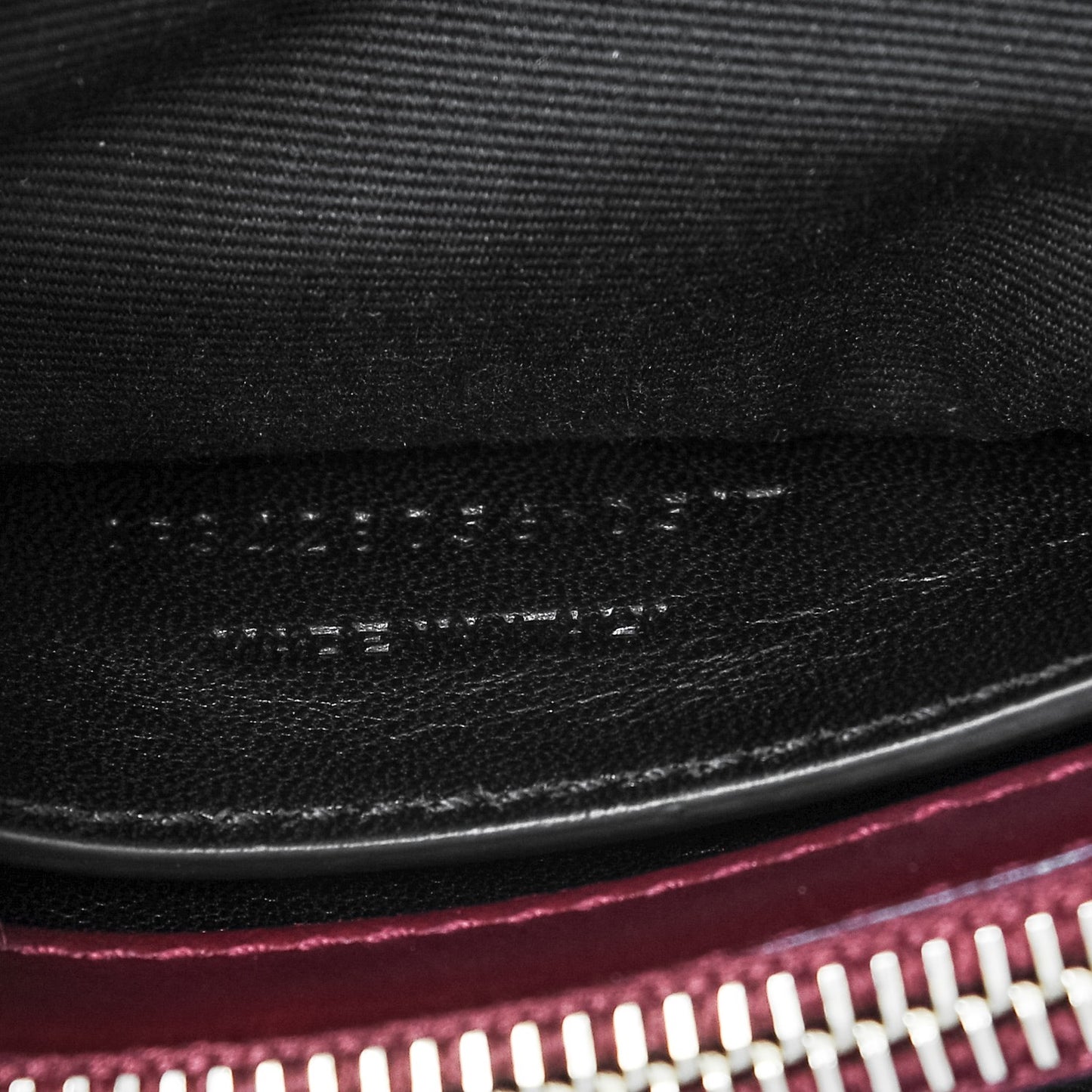 Calfskin Suede Matelasse Chevron Medium Monogram College Bag Burgundy
