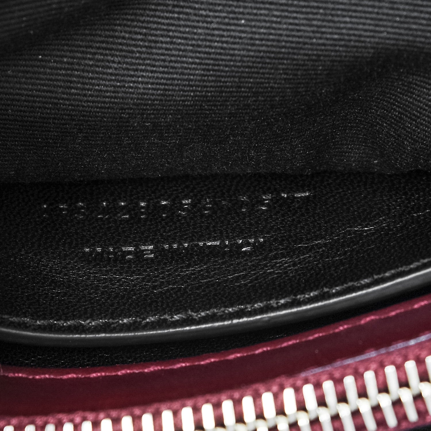 Saint Laurent Calfskin Suede Matelasse Chevron Medium Monogram College Bag Burgundy 9 of 9