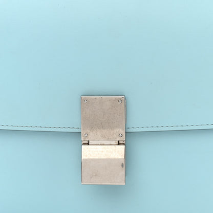 Celine Box Calfskin Medium Classic Box Flap Bag Light Blue 9 of 11