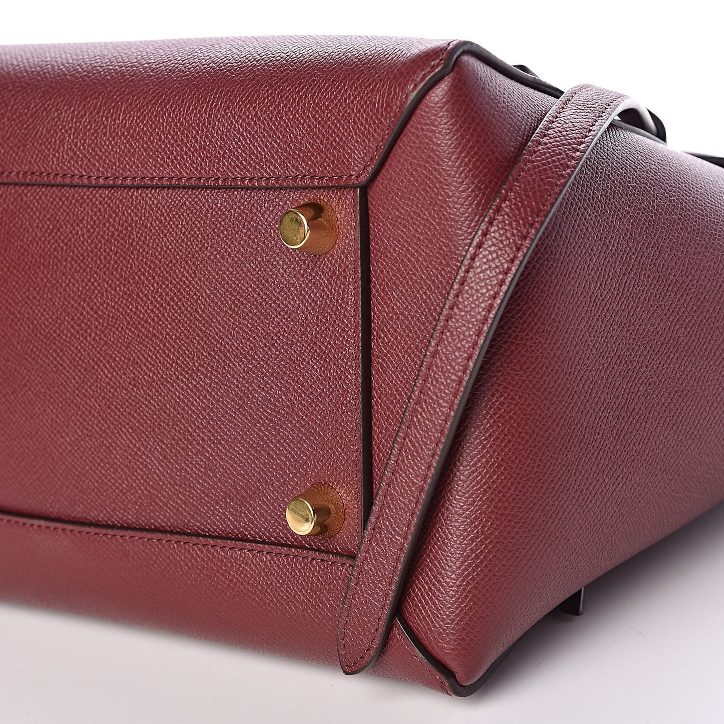 Grained Calfskin Mini Belt Bag Light Burgundy