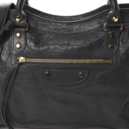 Balenciaga Agneau Classic Gold Hardware City Gris Fossile Anthracite 8 of 10