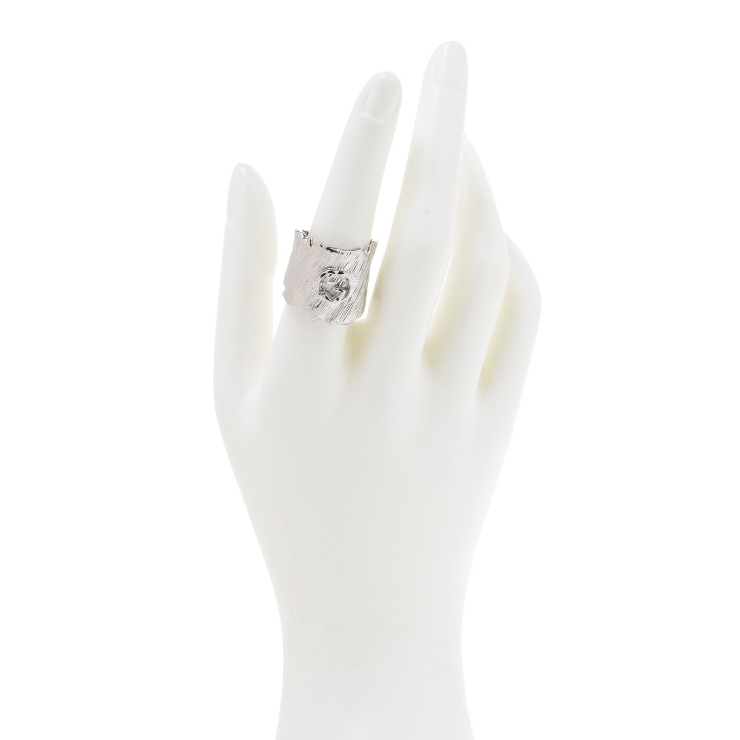 Gucci Metal GG Ring M Silver 2 of 5