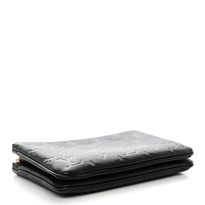 Louis Vuitton Empreinte Double Zip Pochette Black 4 of 10