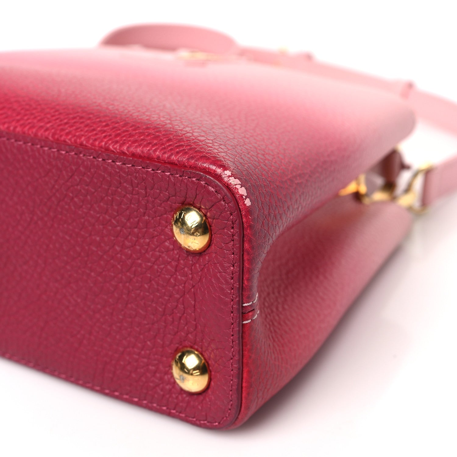 Louis Vuitton Taurillon Gradient Capucines BB Pink Pink 8 of 8
