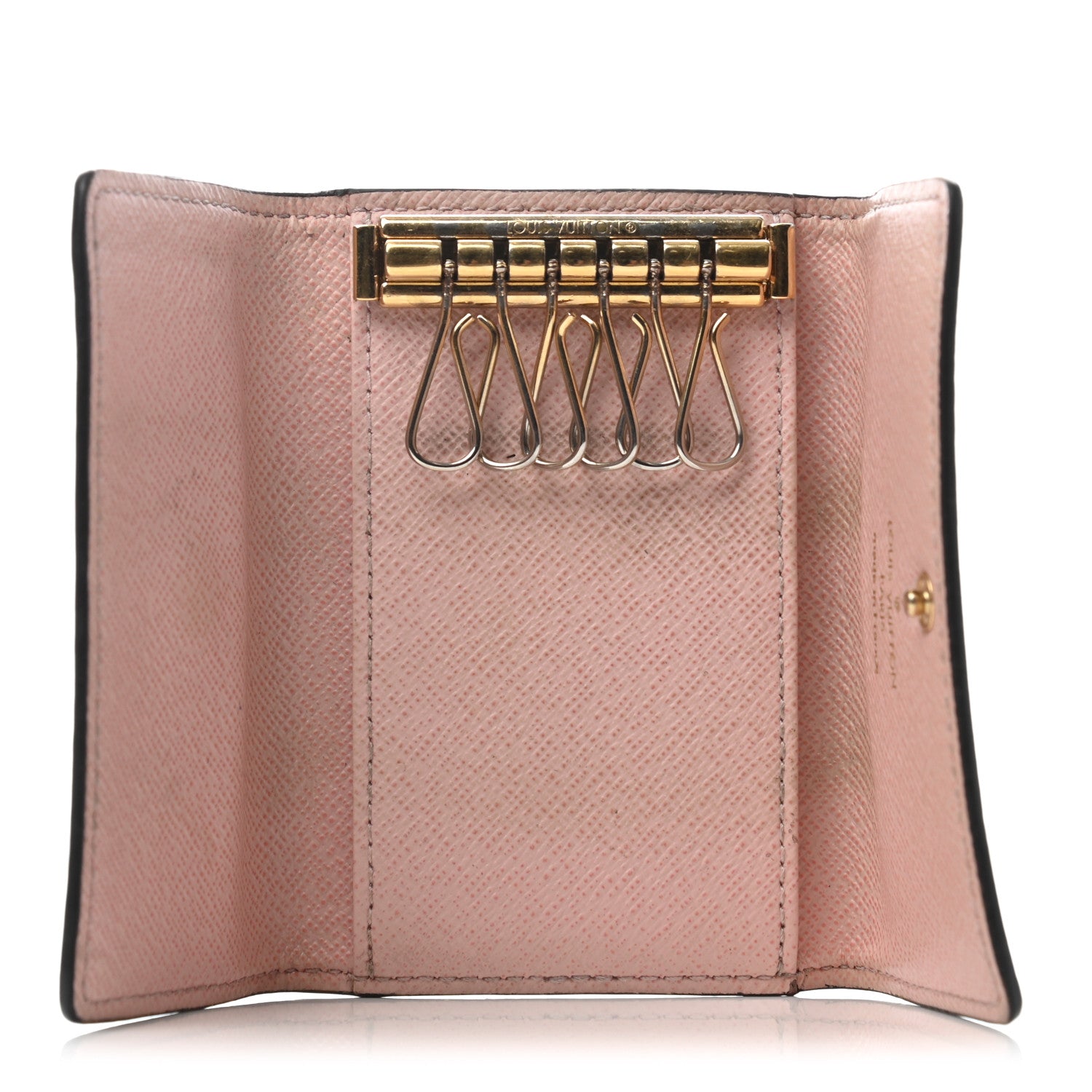 Louis Vuitton Damier Ebene Multicles 6 Key Holder Rose Ballerine 5 of 7