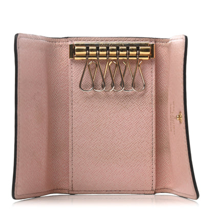 Louis Vuitton Damier Ebene Multicles 6 Key Holder Rose Ballerine 5 of 7