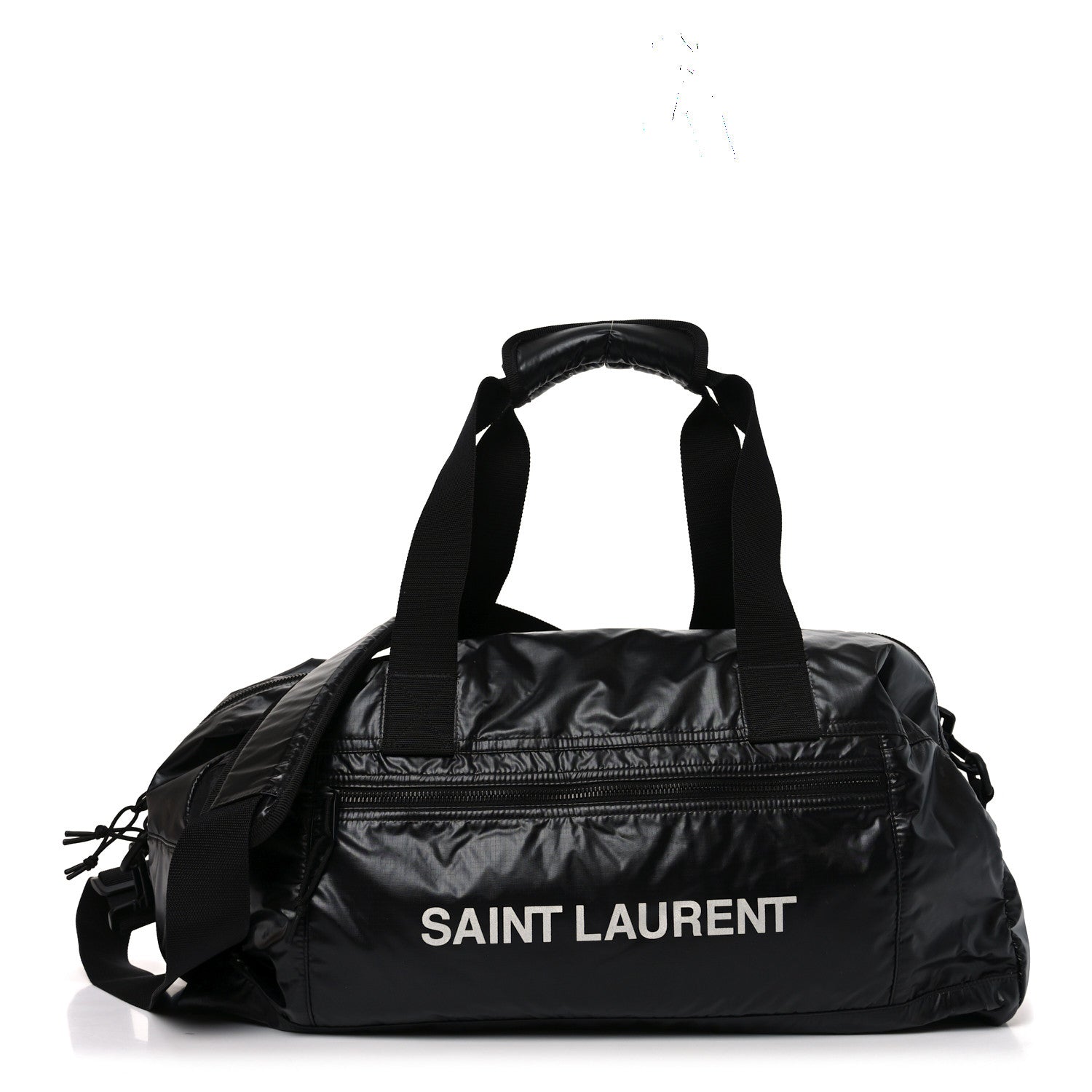 Saint Laurent Nylon Nuxx Ripstop Duffle Black White 1 of 10