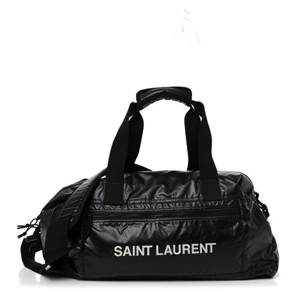 Saint Laurent Nylon Nuxx Ripstop Duffle Black White 1 of 10