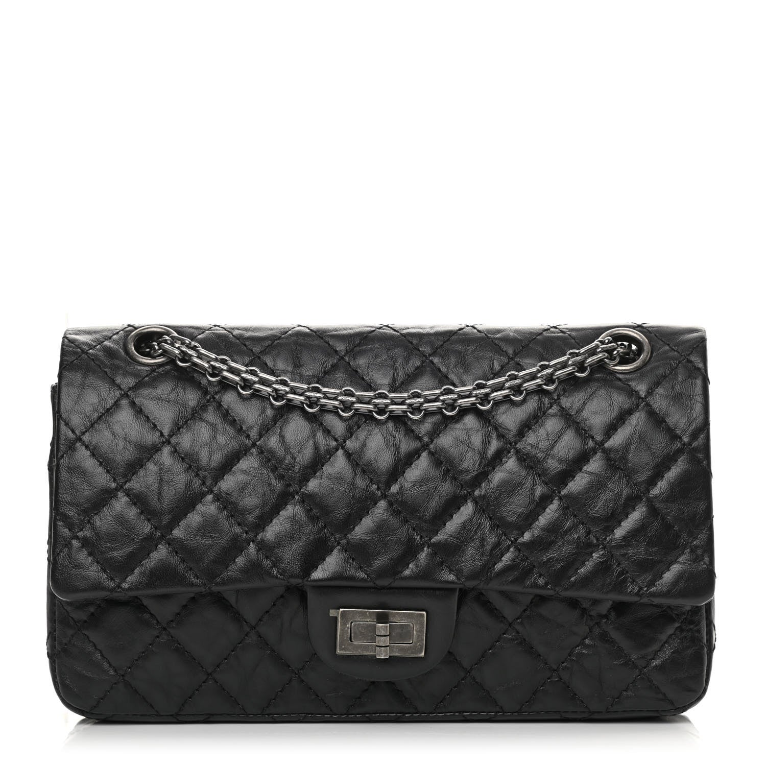 Chanel Aged Calfskin Quilted 2.55 Reissue 225 Flap Black 1 of 13