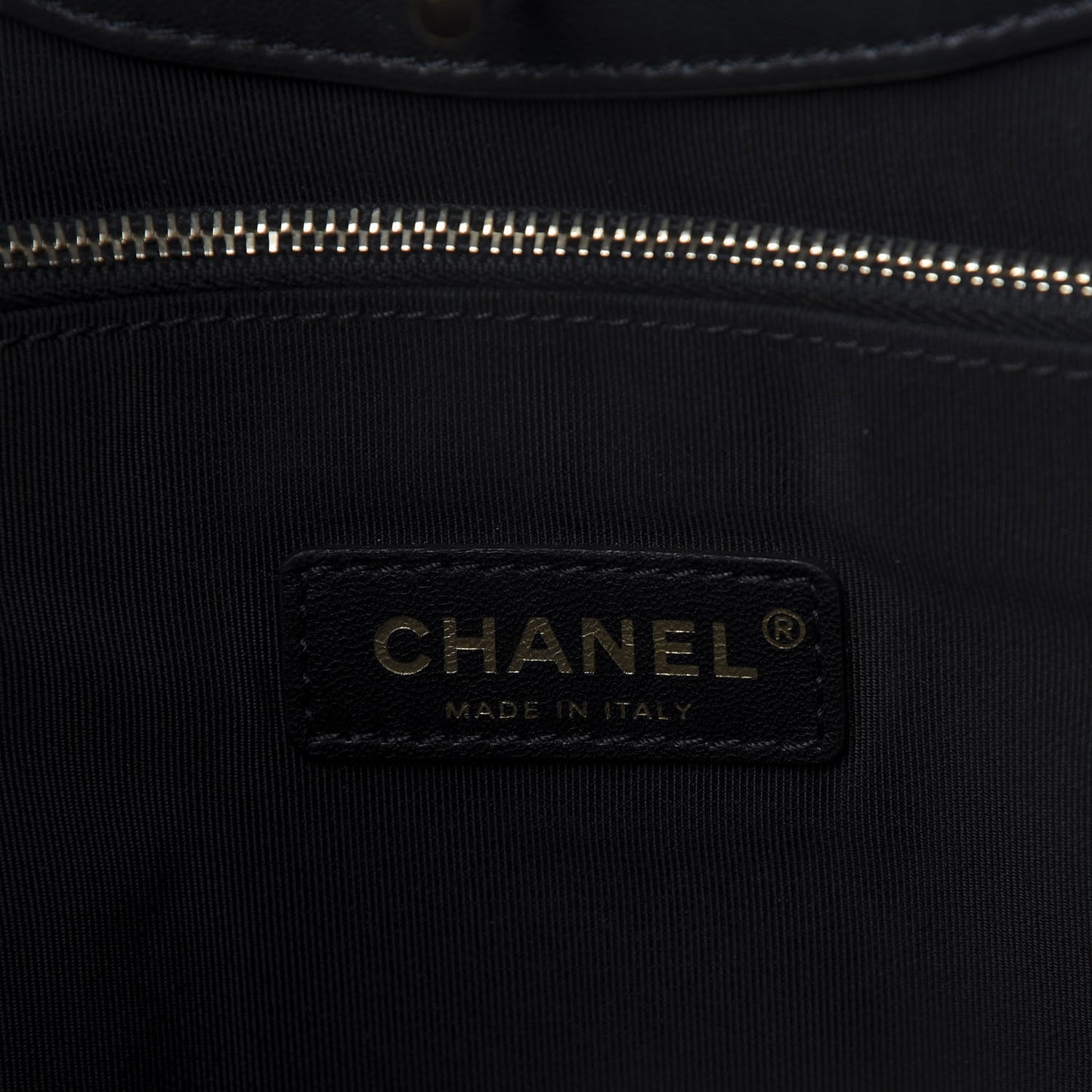 Lambskin Quilted Large 31 Shopping Bag Black