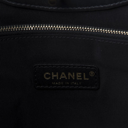 Chanel Lambskin Quilted Large 31 Shopping Bag Black 9 of 10