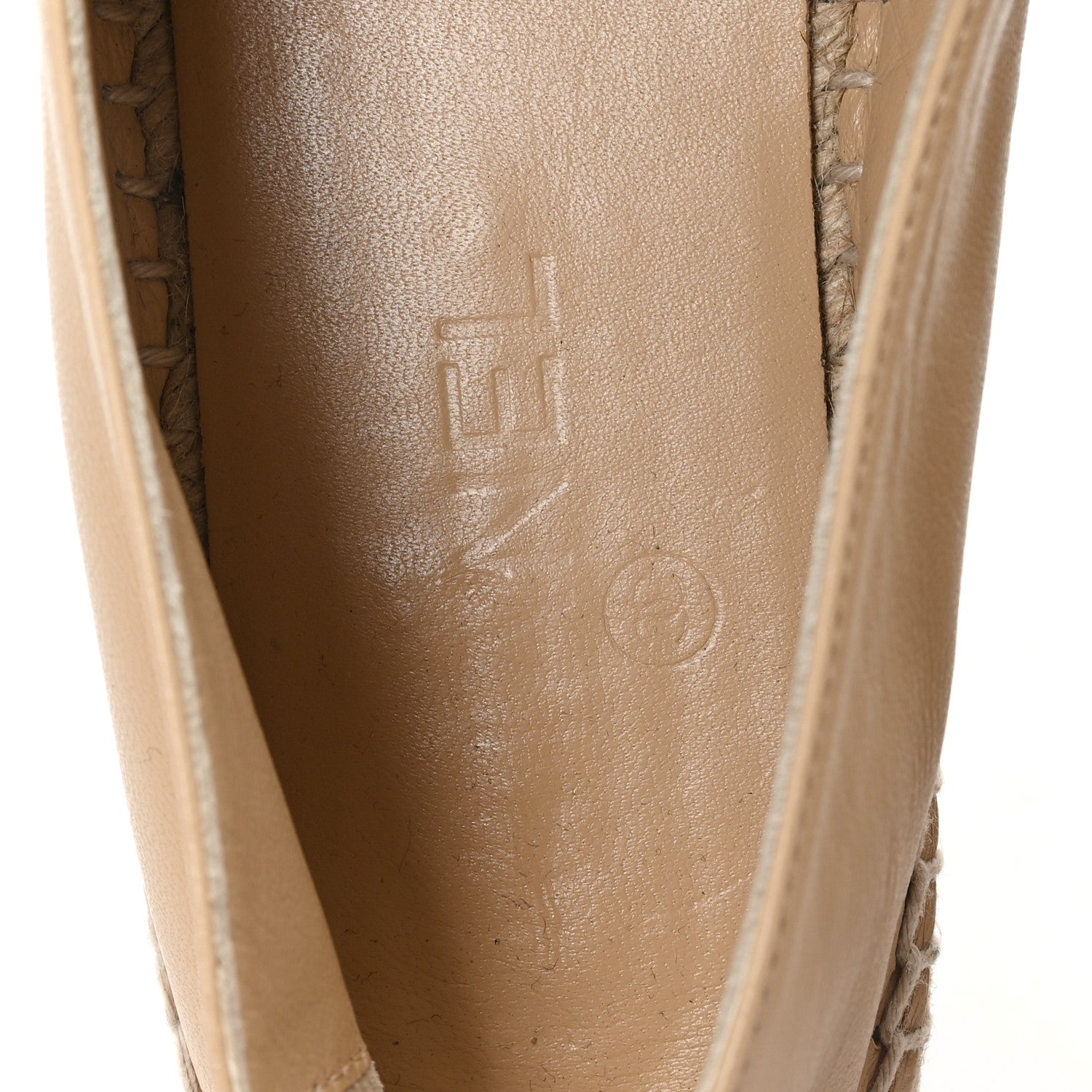 Chanel Lambskin CC Espadrilles 40 Beige Black 9 of 10