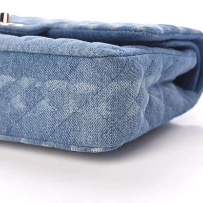 Chanel Denim Quilted Medium Double Flap Blue 10 of 13