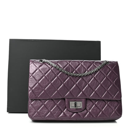 Chanel Aged Calfskin Quilted 2.55 Reissue 227 Flap Dark Purple 10 of 10