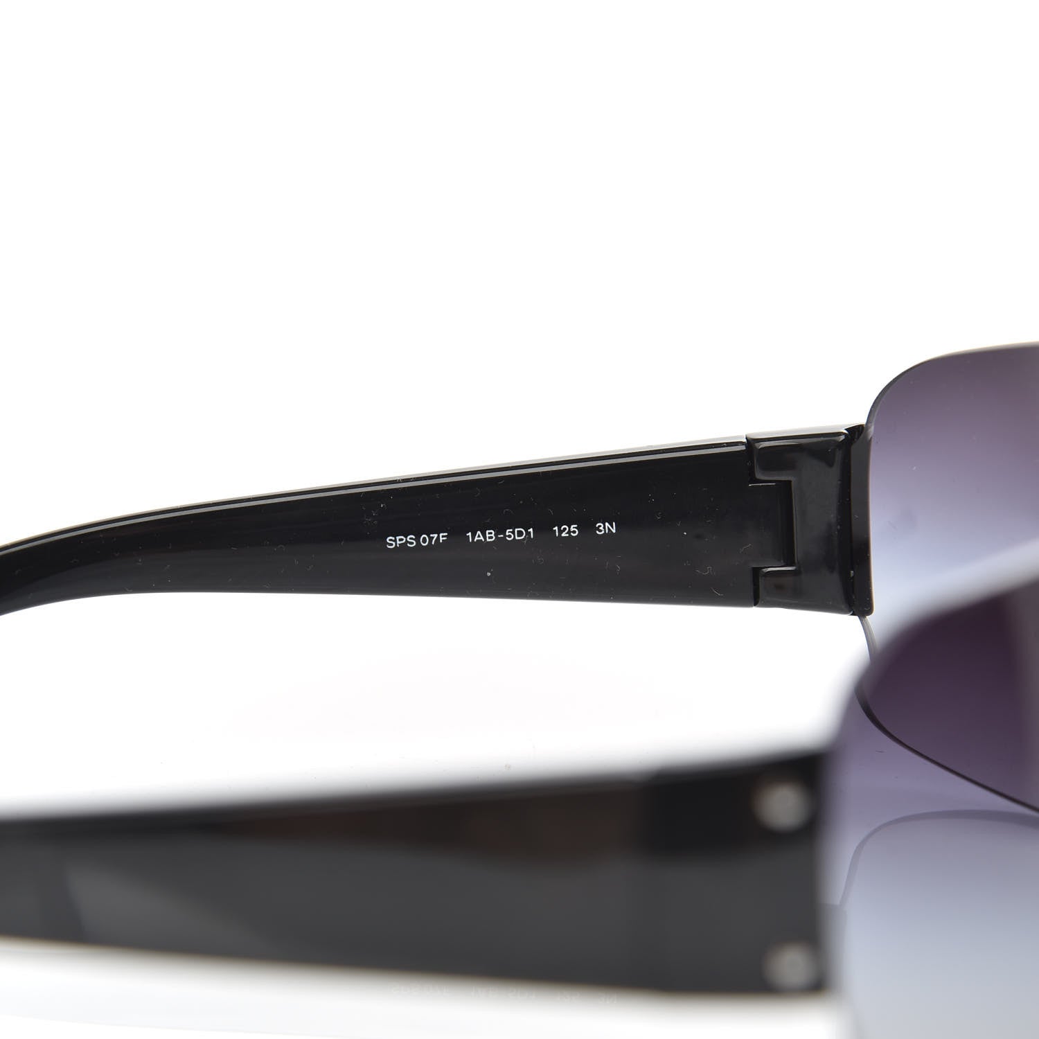 Prada Rimless Sunglasses SPS 07F Black 734358 – FASHIONPHILE