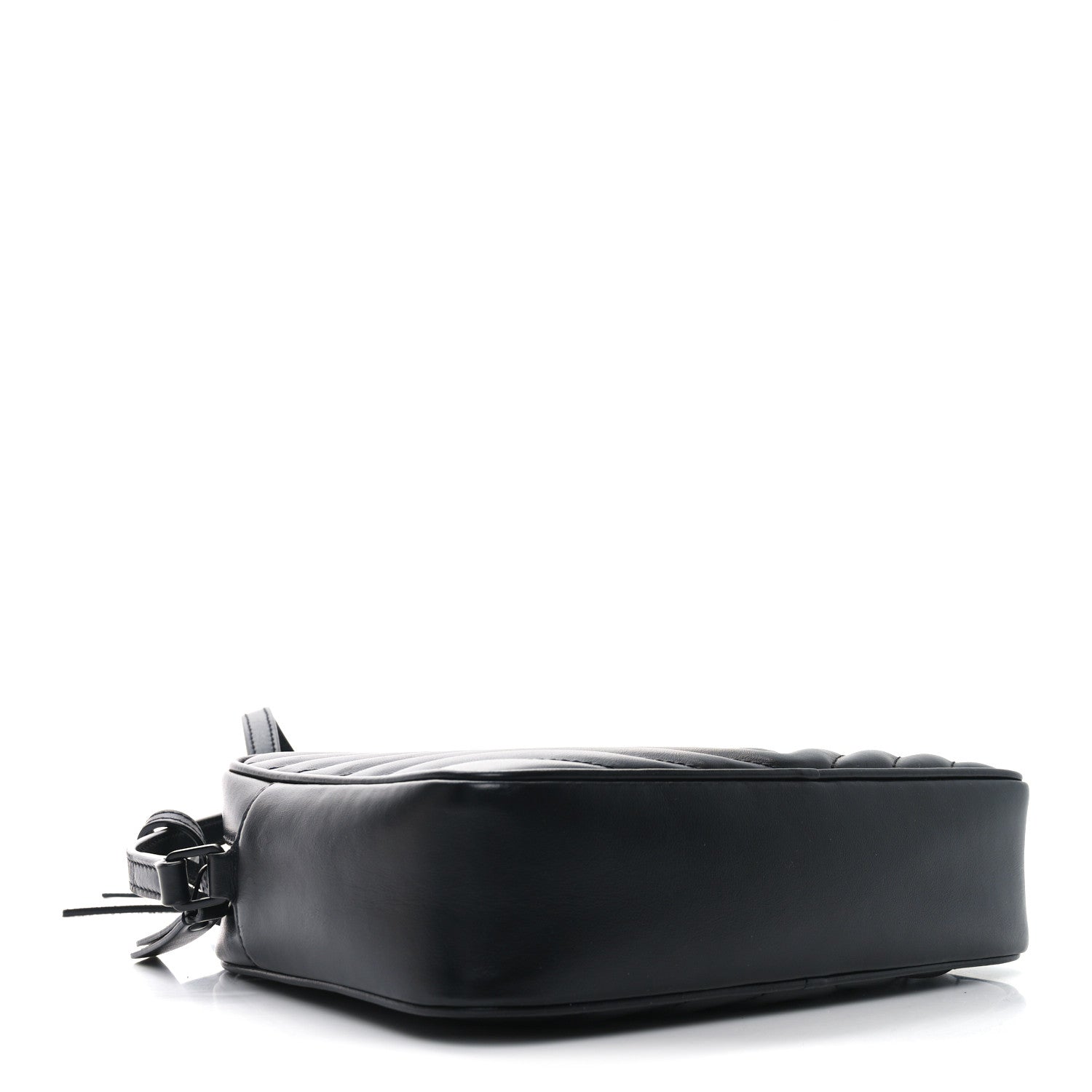Saint Laurent Calfskin Matelasse Monogram Monochrome Lou Camera Bag Black 4 of 10