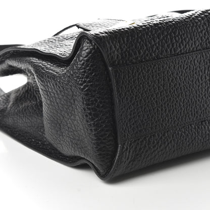 Burberry Signature Grain Medium Woodbury Tote Black 6 of 9