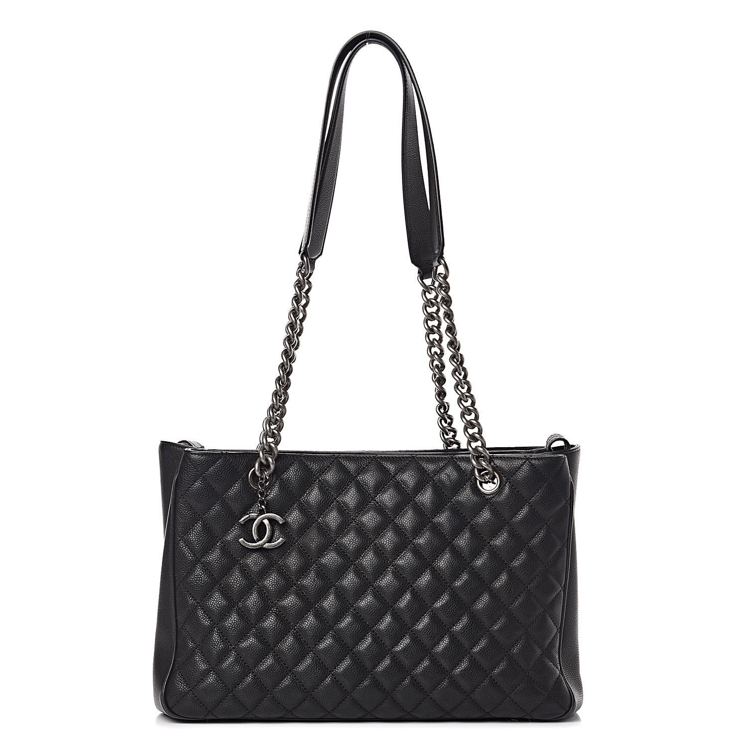 Chanel Caviar Quilted City Shopping Tote Black 1 of 10