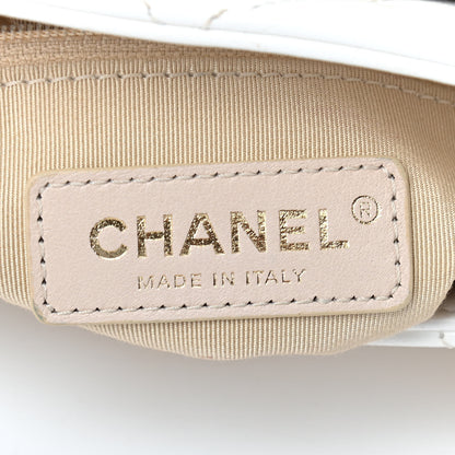 Chanel Lambskin Quilted Small La Parisienne Top Handle Flap White 5 of 10