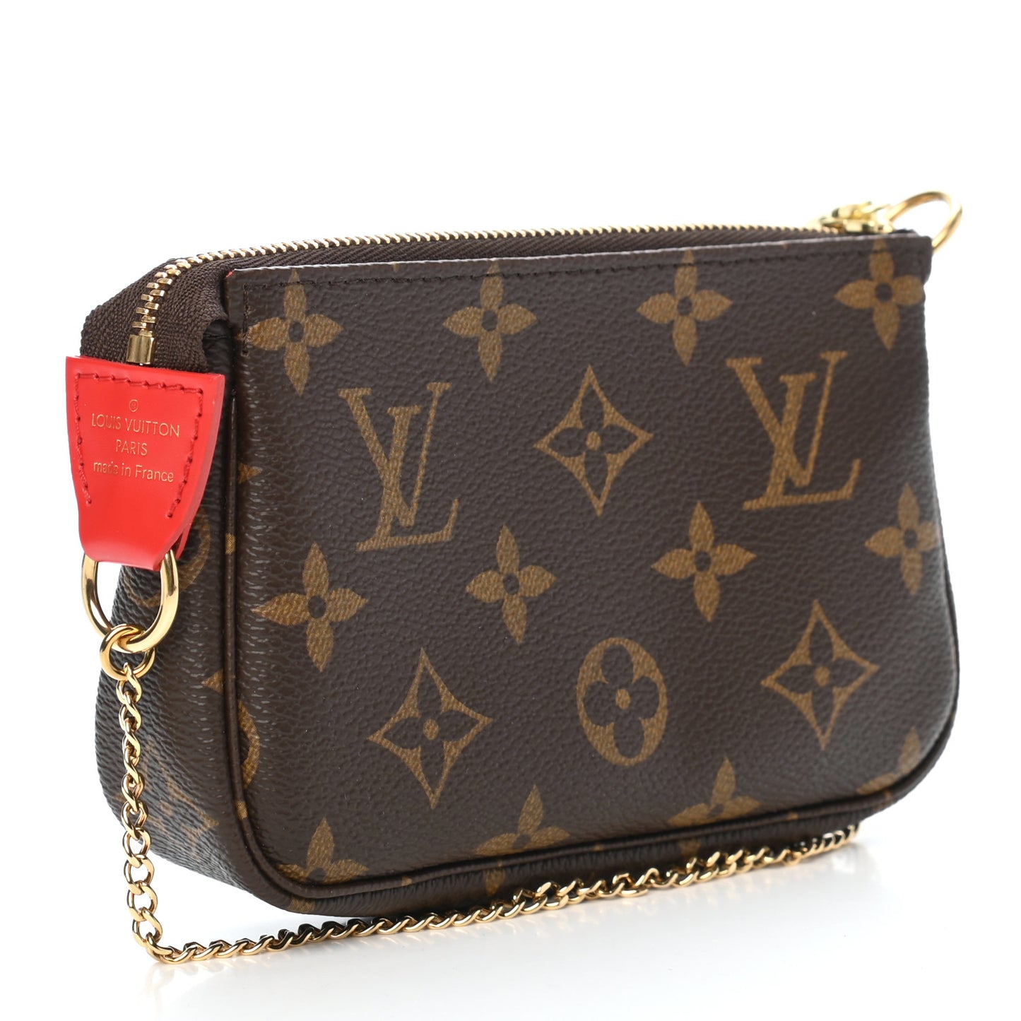 Monogram 2020 Christmas Animation Bumper Cars Mini Pochette Accessories Coquelicot