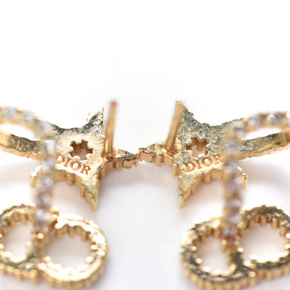 Christian Dior Crystal Clair D Lune Wrap Around Earrings Gold 4 of 6