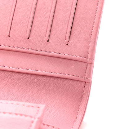 Chanel Lambskin Quilted Boy Yen Wallet Pink 8 of 11