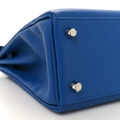 Hermes Swift Kelly Retourne 25 Bleu France 9 of 11