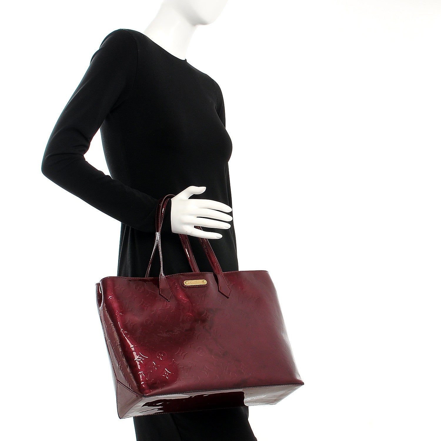 Louis Vuitton Vernis Wilshire MM Rouge Fauviste 2 of 11